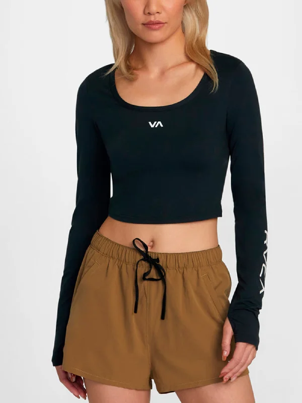 Simple Classic Style Simple Classic Style VA Essential Long Sleeve Crop T-Shirt