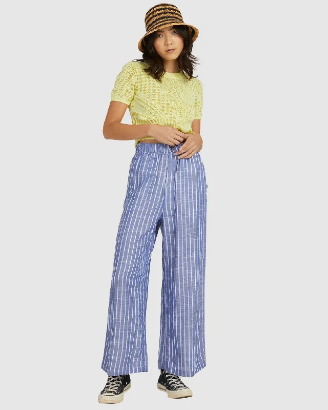 Romantic Chiffon Style Romantic Chiffon Style Nautycal Pants - Ultramarine
