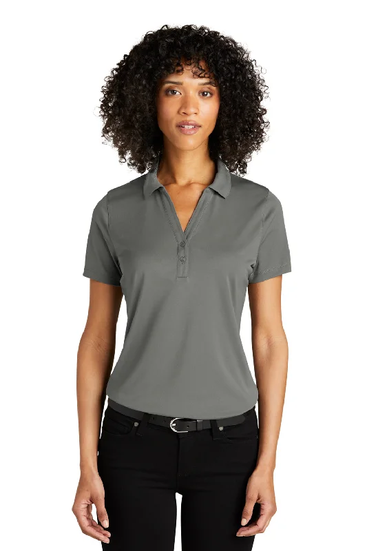 Elegant And Simple Elegant And Simple Port Authority Womens C-Free Performance Moisture Wicking Short Sleeve Polo Shirt - Smoke Grey
