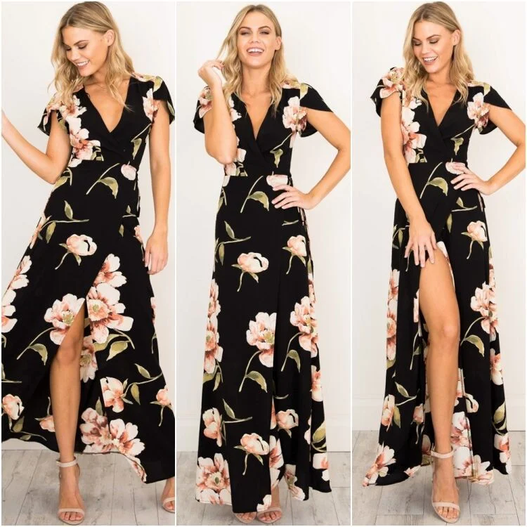 Romantic Off-Shoulder Style Romantic Off-Shoulder Style Casual Summer Floral Print Long Dresses Romantic Off-Shoulder Style Romantic Off-Shoulder Style Casual Summer Floral Print Long Dresses