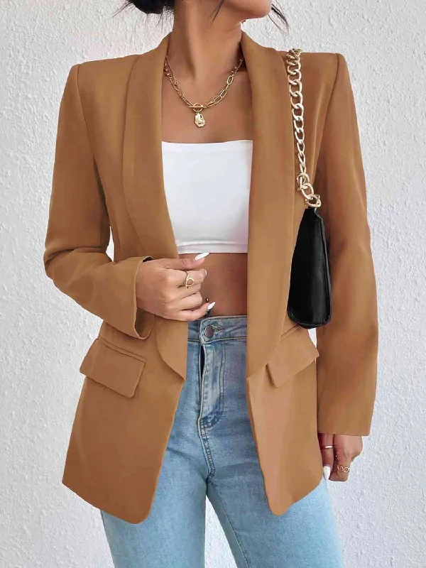 Personalized Heterogeneous Splicing Personalized Heterogeneous Splicing Upgrade Ya Shawl Collar Long Sleeve Blazer Personalized Heterogeneous Splicing Personalized Heterogeneous Splicing Upgrade Ya Shawl Collar Long Sleeve Blazer