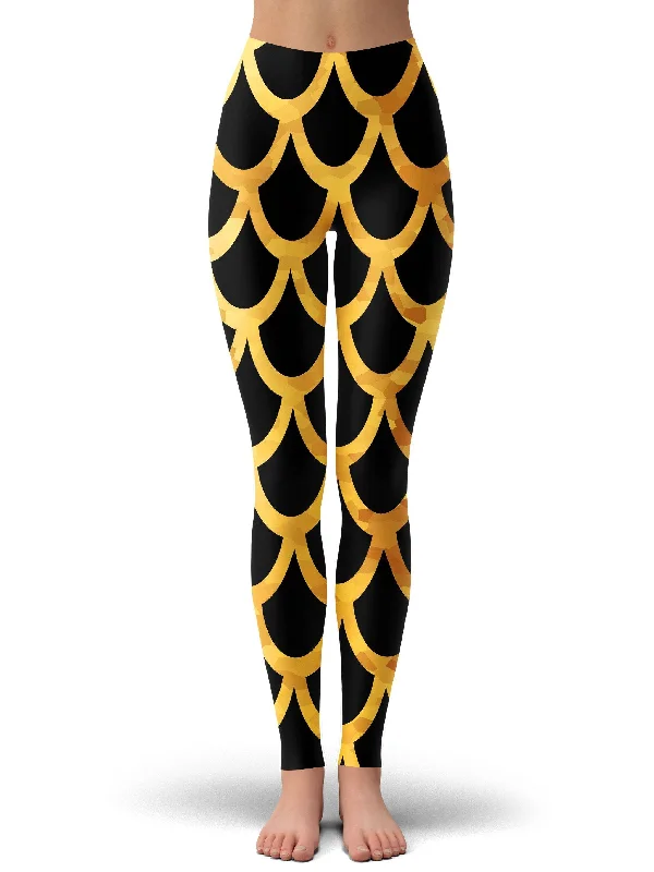 Rock Street Items Rock Street Items Mermaid Scales Gold Leggings