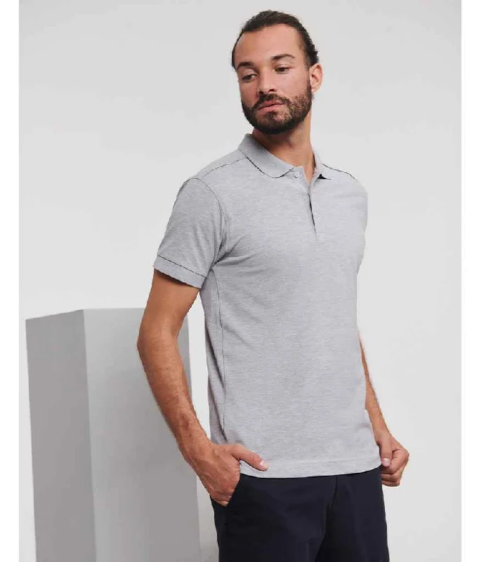 Rock Street Items Rock Street Items Russell Stretch Piqué Polo Shirt | Light Oxford