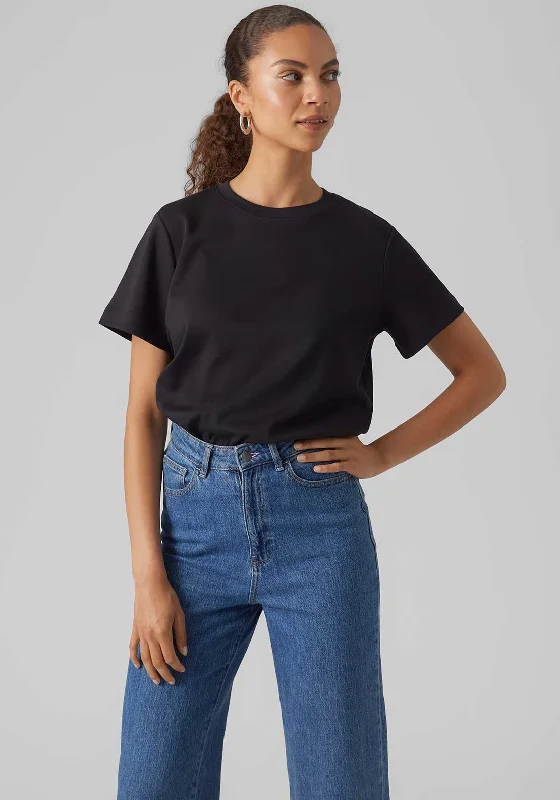 Minimalism Minimalism Vero Moda Aware Naima Heavyweight T Shirt, Black