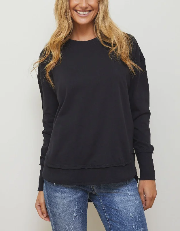 Personalized Art Style Personalized Art Style Farrah Long Sleeve - Black