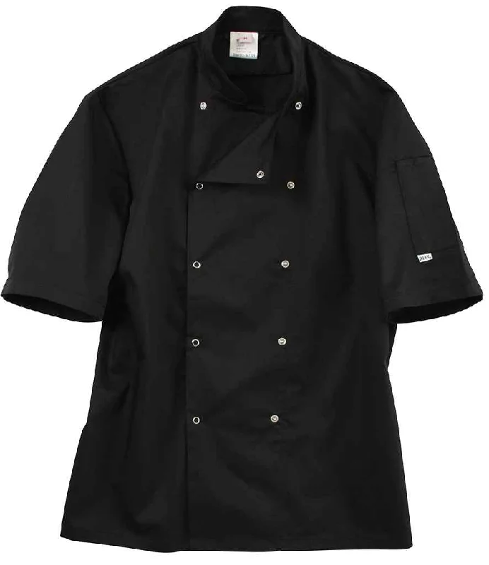 Casual Sports Style Casual Sports Style ADC Short Sleeve Coolmax® Chef's Jacket | Black Casual Sports Style Casual Sports Style ADC Short Sleeve Coolmax® Chef's Jacket | Black