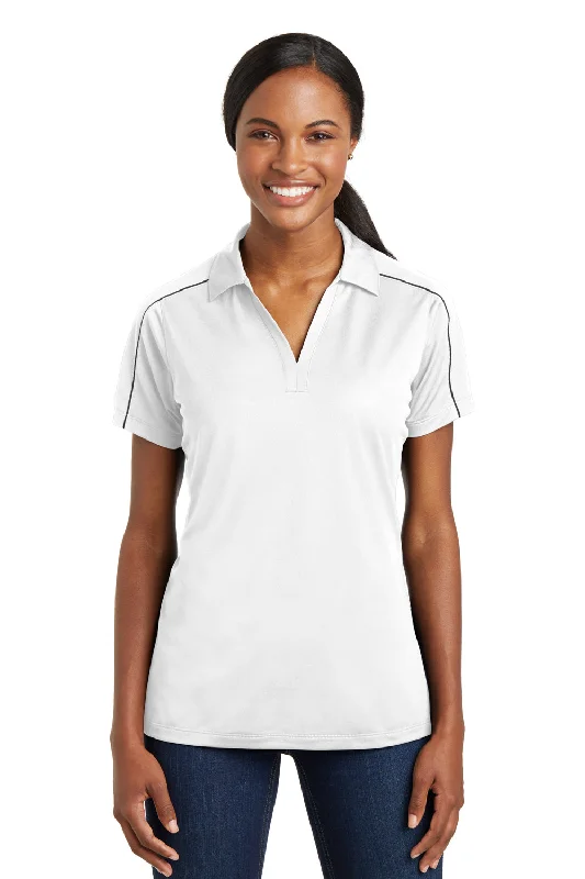 Personalized Art Style Personalized Art Style Sport-Tek Womens Sport-Wick Moisture Wicking Short Sleeve Polo Shirt - White/Iron Grey - Closeout Personalized Art Style Personalized Art Style Sport-Tek Womens Sport-Wick Moisture Wicking Short Sleeve Polo Shirt - White/Iron Grey - Closeout