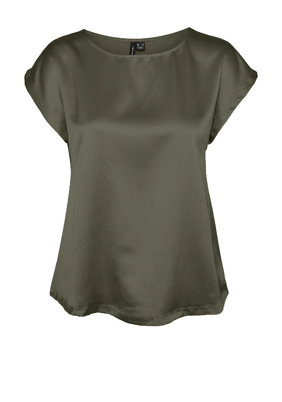 Simple Fashion Simple Fashion Vero Moda Merle Mix T Shirt, Green