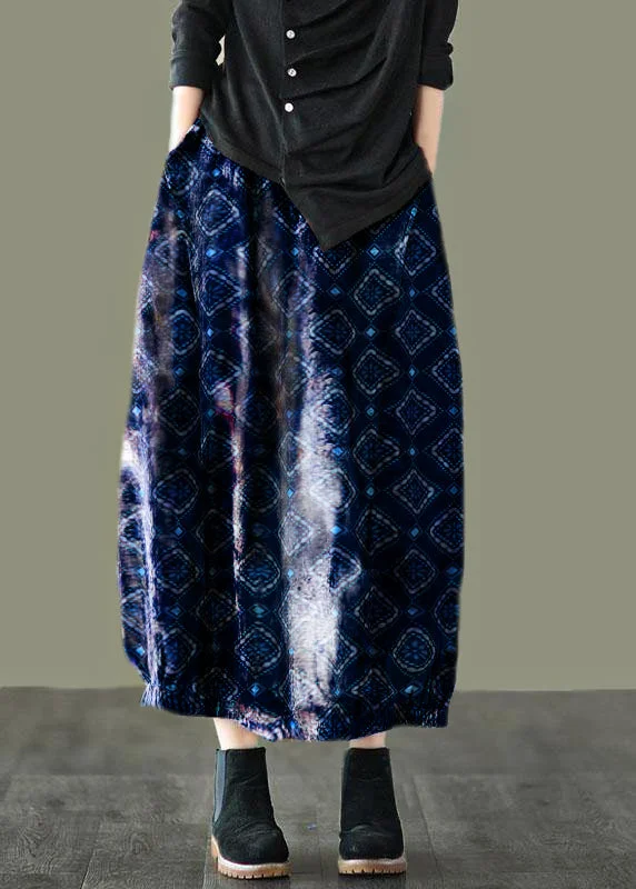 Romantic Floral Design Romantic Floral Design Plus Size Indigo geometry Retro Print A Line Pockets Fall Skirts Romantic Floral Design Romantic Floral Design Plus Size Indigo geometry Retro Print A Line Pockets Fall Skirts