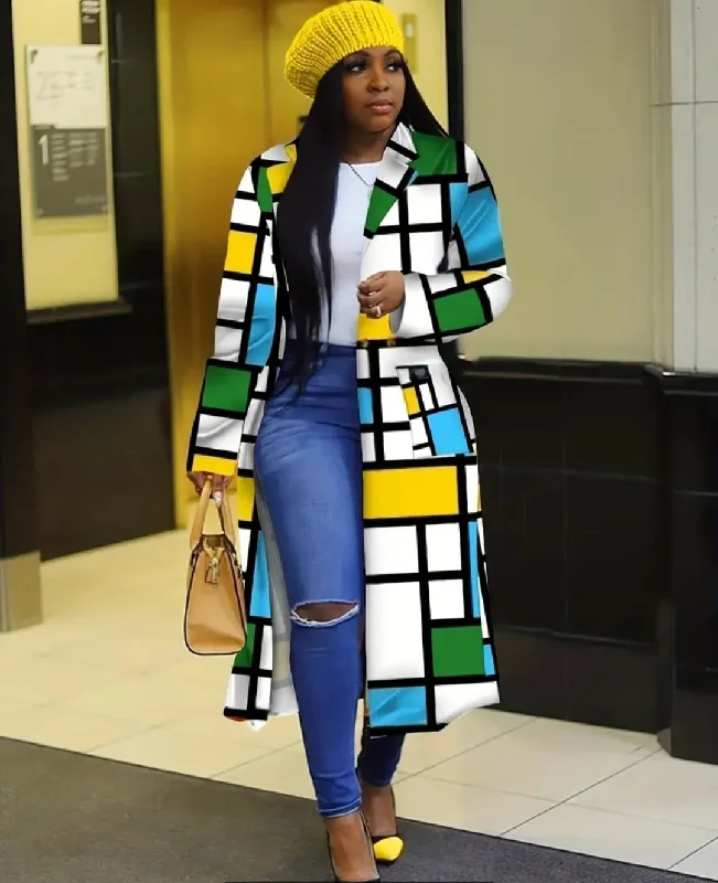 Cool Retro Streetwear Cool Retro Streetwear Patricia Patchwork Trench