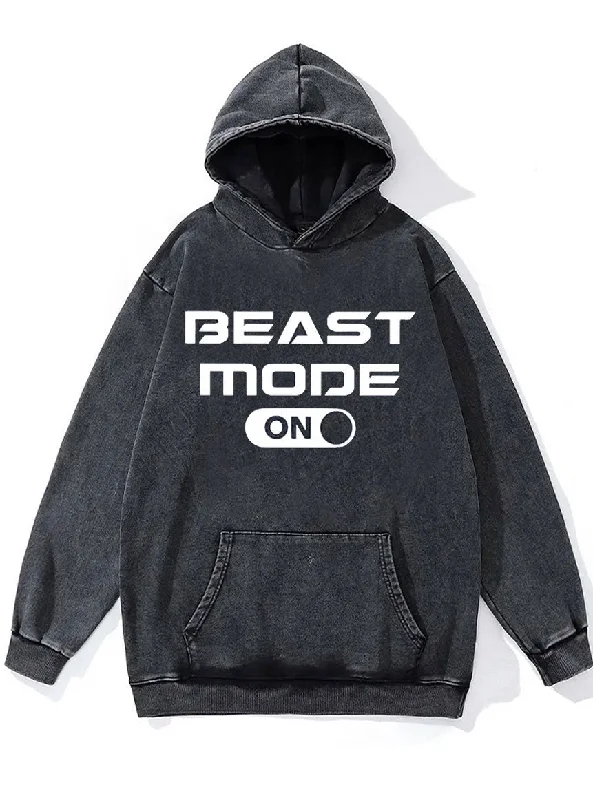 Simple Style Simple Style Beast Mode On Washed Gym Hoodie