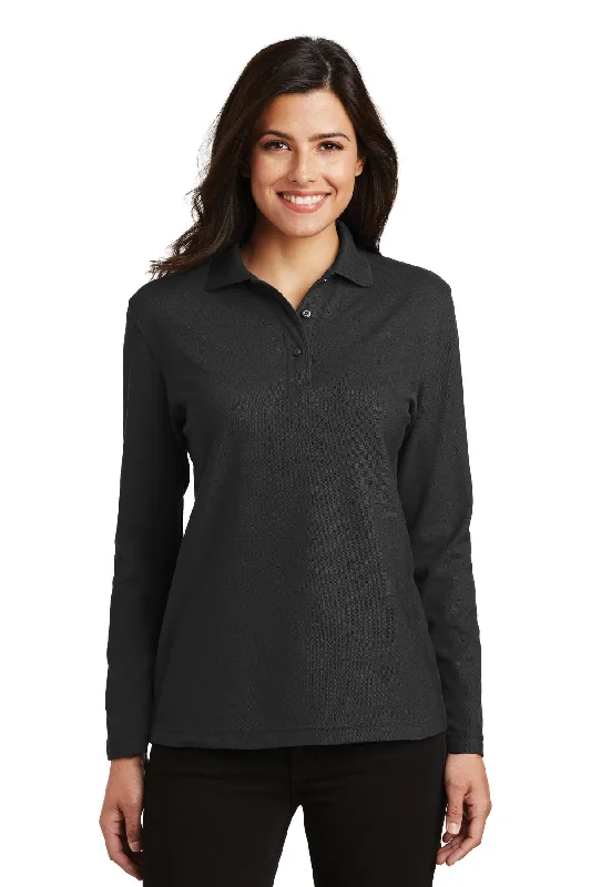 Soft Vintage Streetwear Soft Vintage Streetwear Port Authority Ladies Silk Touch™ Long Sleeve Polo. L500LS Soft Vintage Streetwear Soft Vintage Streetwear Port Authority Ladies Silk Touch™ Long Sleeve Polo. L500LS