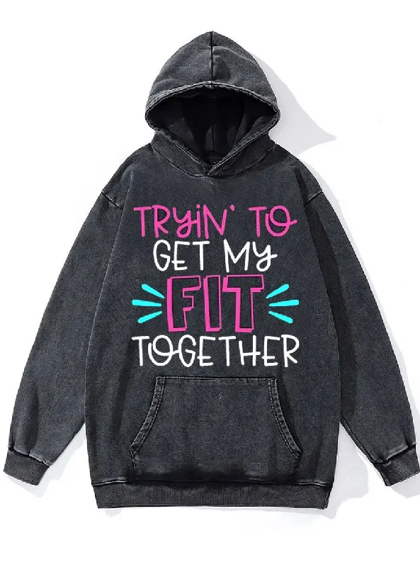 Elegant Temperament Elegant Temperament Trying To Get My Fit Together Washed Gym Hoodie Elegant Temperament Elegant Temperament Trying To Get My Fit Together Washed Gym Hoodie