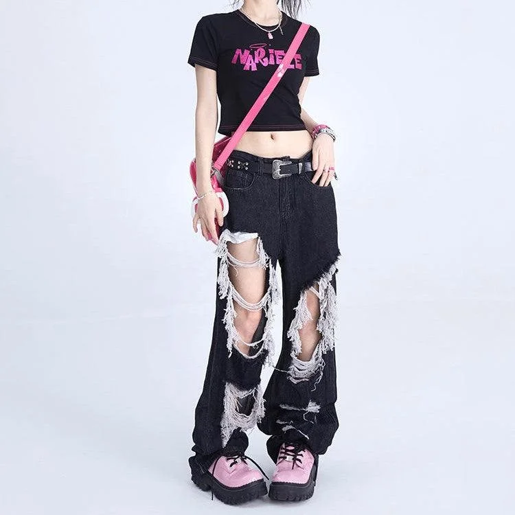 Romantic Skirt Style Romantic Skirt Style Tassel Design Floor Mop Pants