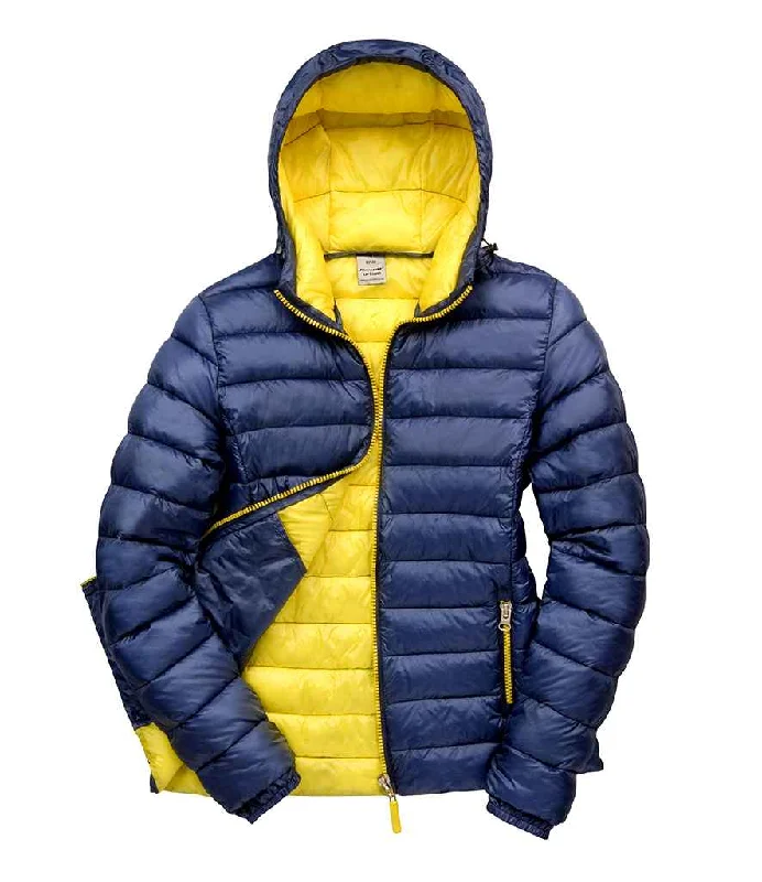 Elegant Lapel Style Elegant Lapel Style Result Urban Ladies Snow Bird Padded Jacket | Navy/Yellow Elegant Lapel Style Elegant Lapel Style Result Urban Ladies Snow Bird Padded Jacket | Navy/Yellow