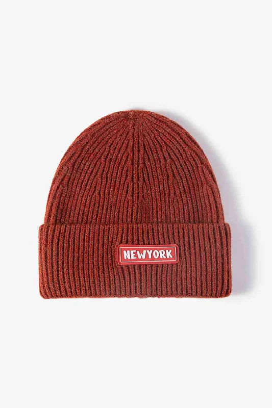 Romantic Princess Skirt Romantic Princess Skirt NEWYORK Patch Rib-Knit Cuffed Beanie Romantic Princess Skirt Romantic Princess Skirt NEWYORK Patch Rib-Knit Cuffed Beanie