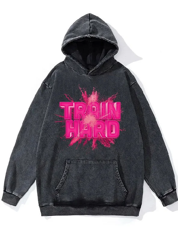 Casual Relaxed Chic Casual Relaxed Chic Train Hard Washed Gym Hoodie