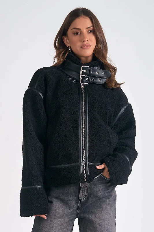 Bold Luxe Style Bold Luxe Style Ace Moto Buckle Jacket