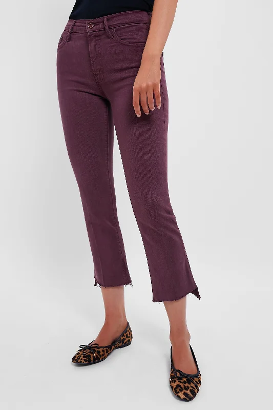 Elegant And Generous Elegant And Generous Mauve Wine The Insider Crop Step Fray