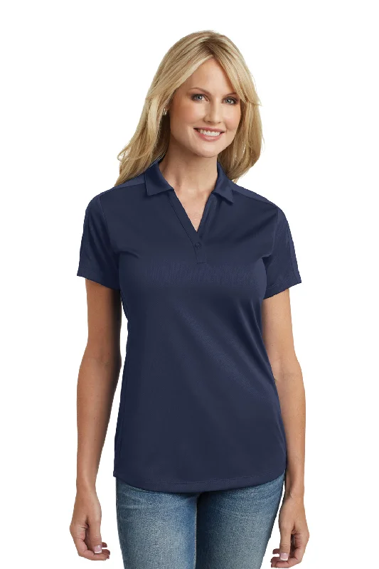 Casual Print Design Casual Print Design Port Authority Womens Moisture Wicking Short Sleeve Polo Shirt - True Navy Blue Casual Print Design Casual Print Design Port Authority Womens Moisture Wicking Short Sleeve Polo Shirt - True Navy Blue
