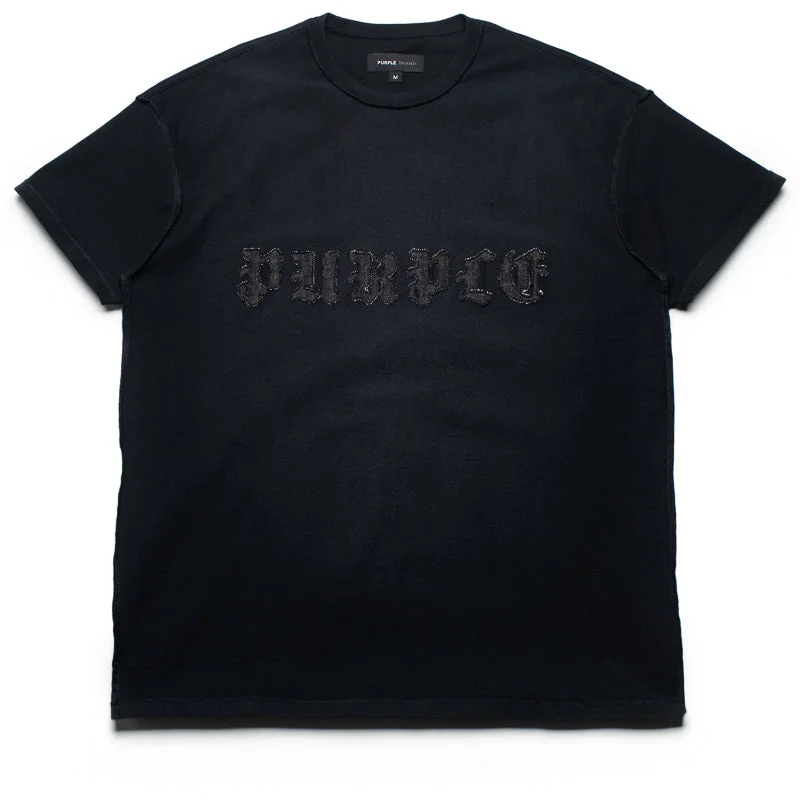 Romantic Floral Design Romantic Floral Design Purple Brand Gothic Wordmark Tee - Black Romantic Floral Design Romantic Floral Design Purple Brand Gothic Wordmark Tee - Black