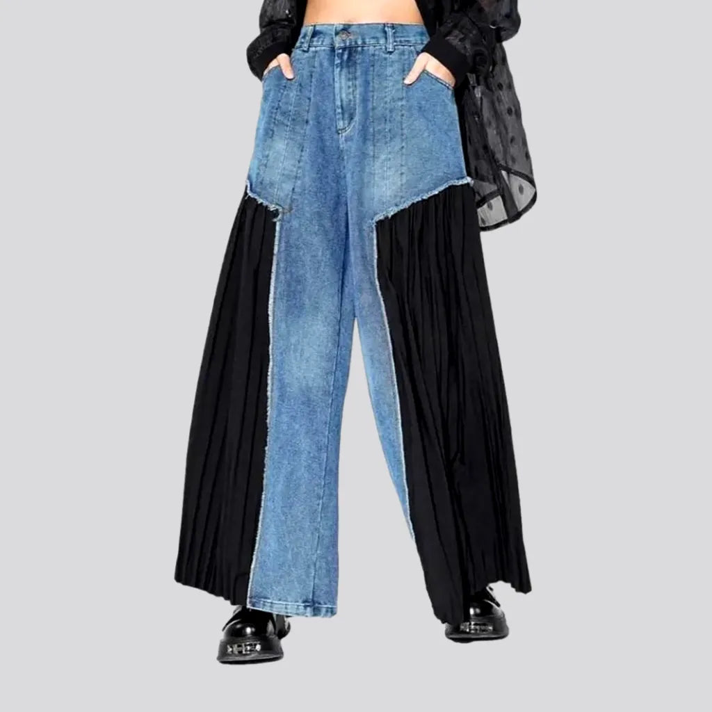Elegant And Unique Charm Elegant And Unique Charm Culottes street women's denim pants Elegant And Unique Charm Elegant And Unique Charm Culottes street women's denim pants