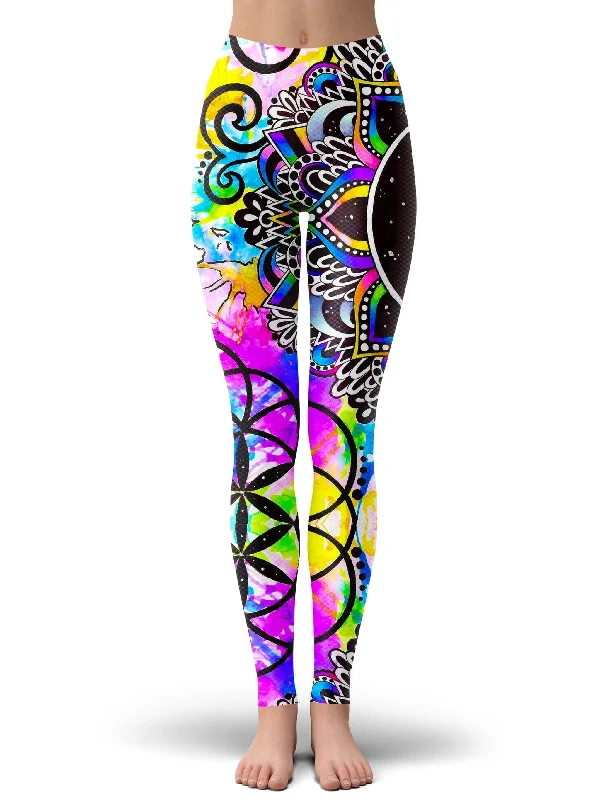 Romantic Pastoral Style Romantic Pastoral Style Magical Balance Foil Leggings