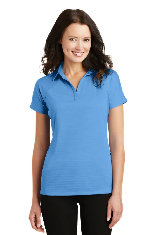 Elegant Long Skirt Style Elegant Long Skirt Style Port Authority Womens Crossover Moisture Wicking Short Sleeve Polo Shirt - Azure Blue - Closeout