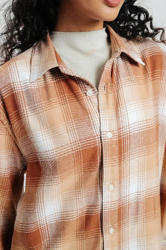 Chic Style Chic Style White Checkered Shirt