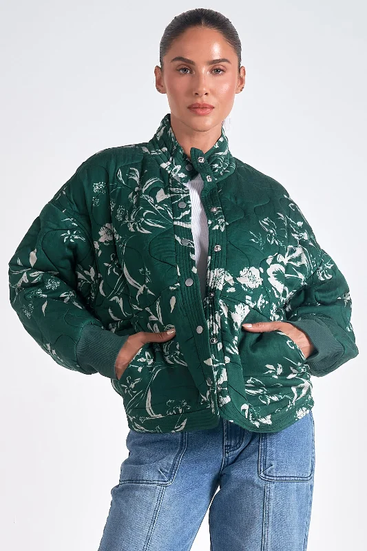 Urban Wear Trends Urban Wear Trends Linnea Emerald Bomber Jacket