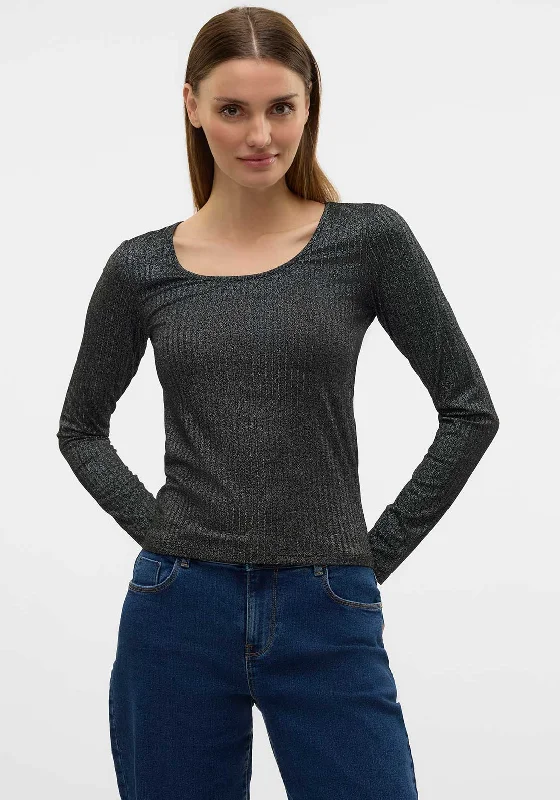 Elegant Long Skirt Style Elegant Long Skirt Style Vero Moda Cora Ribbed Glitter Top, Black Elegant Long Skirt Style Elegant Long Skirt Style Vero Moda Cora Ribbed Glitter Top, Black