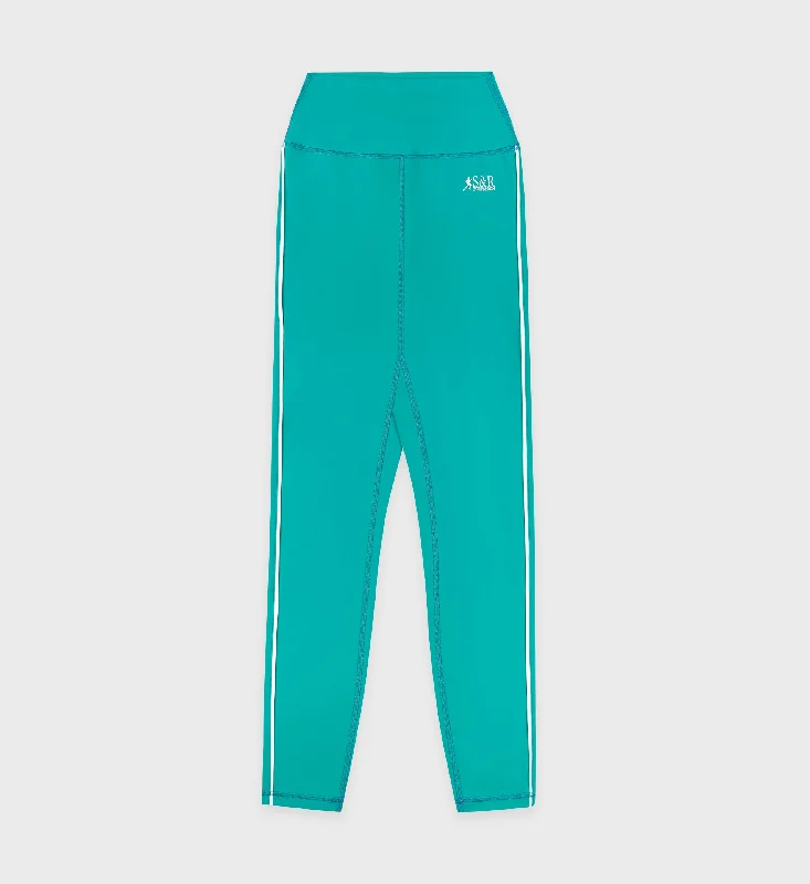 Romantic Chiffon Style Romantic Chiffon Style SR Runner Legging - Spring Green/White