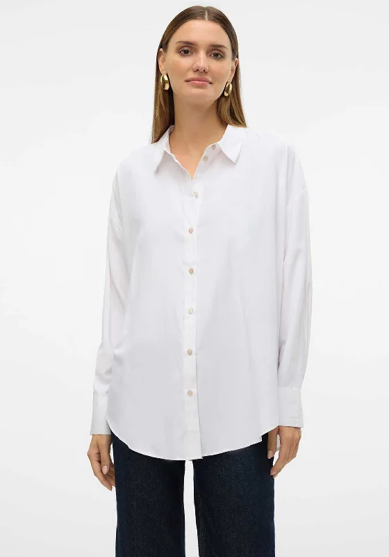 Simple And Color Simple And Color Vero Moda Nora Oversized Shirt, White