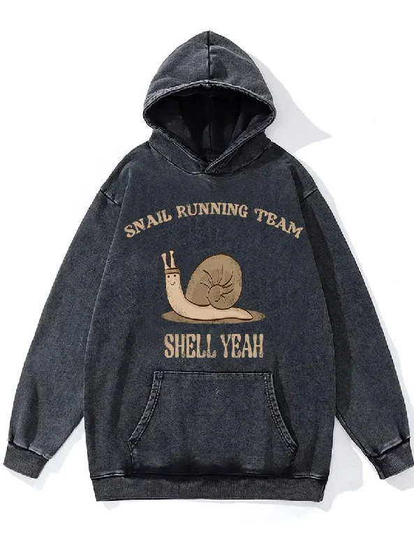 Elegant Slim Skirt Elegant Slim Skirt Snail Running Team Washed Gym Hoodie
