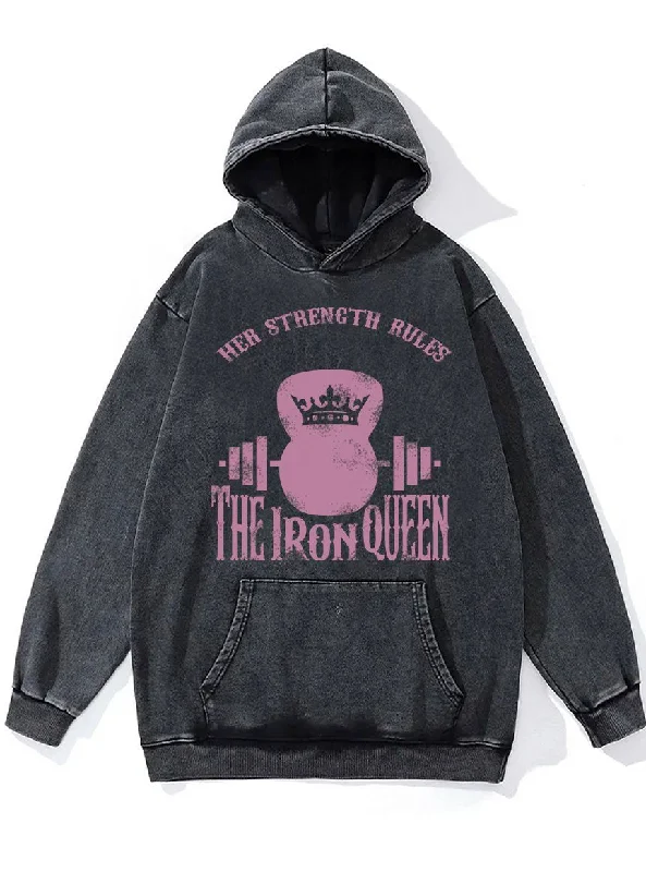 Personalized Contrast Design Personalized Contrast Design The Iron Queen Washed Gym Hoodie Personalized Contrast Design Personalized Contrast Design The Iron Queen Washed Gym Hoodie