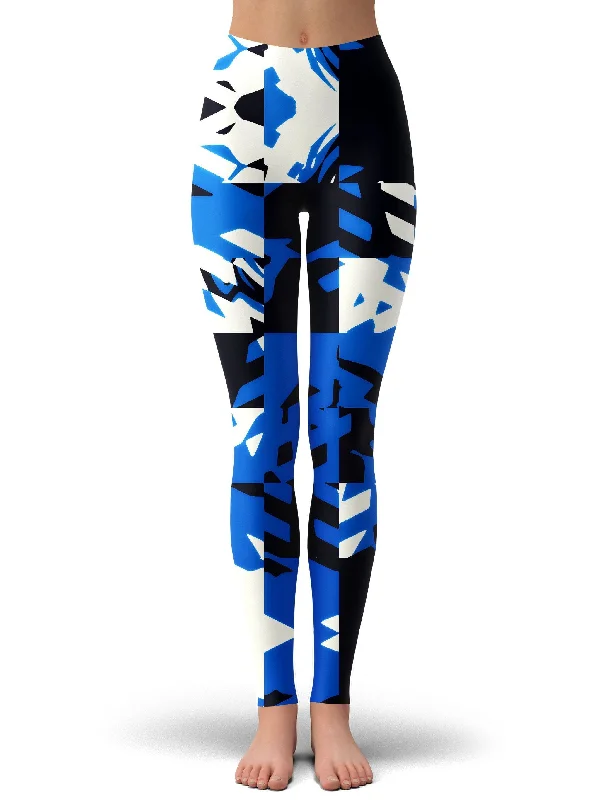 Urban Wear Trends Urban Wear Trends Blue Digital Leggings