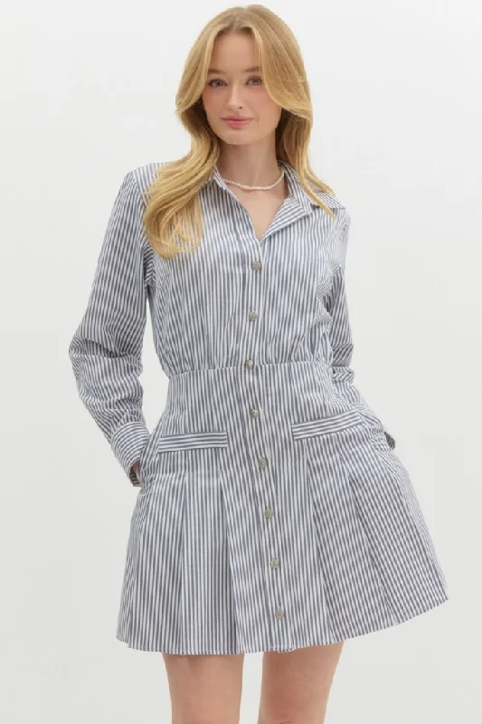 Personalized Layout Personalized Layout Sloane Striped Mini Dress