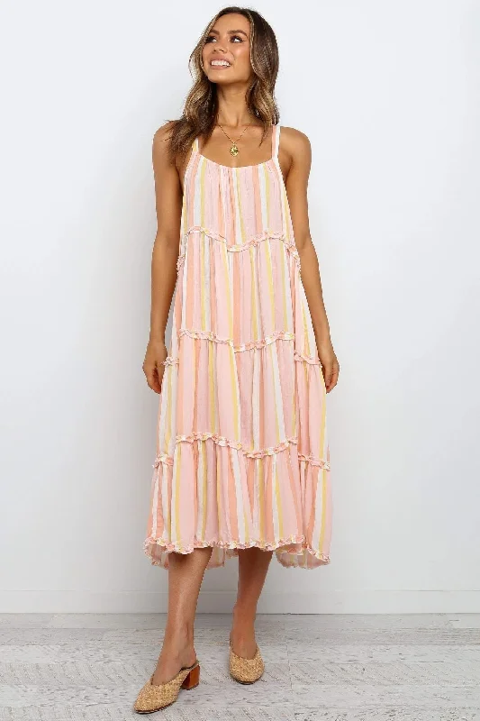 Elegant Lapel Style Elegant Lapel Style Copeland Smocked Tiered Tassel Maxi Dress - FINAL SALE Elegant Lapel Style Elegant Lapel Style Copeland Smocked Tiered Tassel Maxi Dress - FINAL SALE