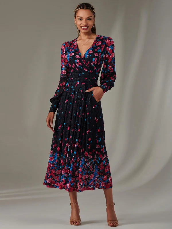 Personalized Embroidery Style Personalized Embroidery Style Dalia Symmetrical Print Lace Maxi Dress, Pink Multi Personalized Embroidery Style Personalized Embroidery Style Dalia Symmetrical Print Lace Maxi Dress, Pink Multi
