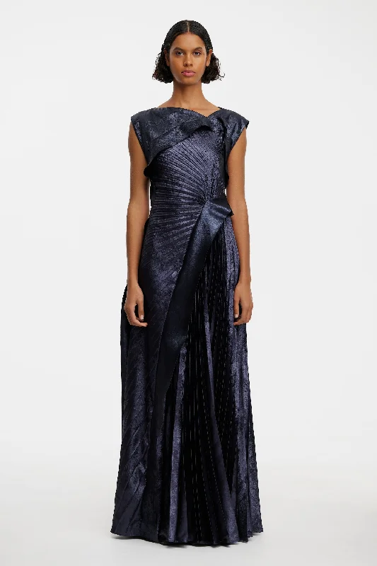Elegant Lapel Style Elegant Lapel Style PITHILL MAXI DRESS