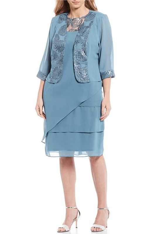 Retro Wear Trend Retro Wear Trend Maya Brooke 29149 - Two-Piece Sleeveless Dress With Blazer Retro Wear Trend Retro Wear Trend Maya Brooke 29149 - Two-Piece Sleeveless Dress With Blazer