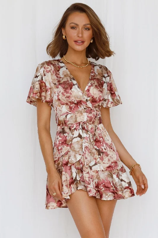 Elegant Interpretation Design Elegant Interpretation Design Bowan Printed Ruffle Tiered Babydoll Dress - FINAL SALE