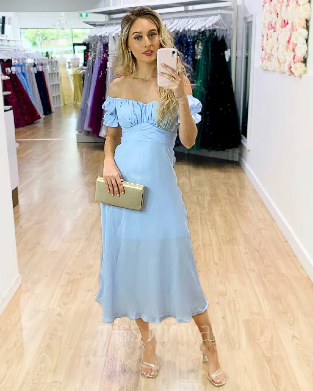 Casual Basic Style Casual Basic Style Masie Midi Dress - Light Blue