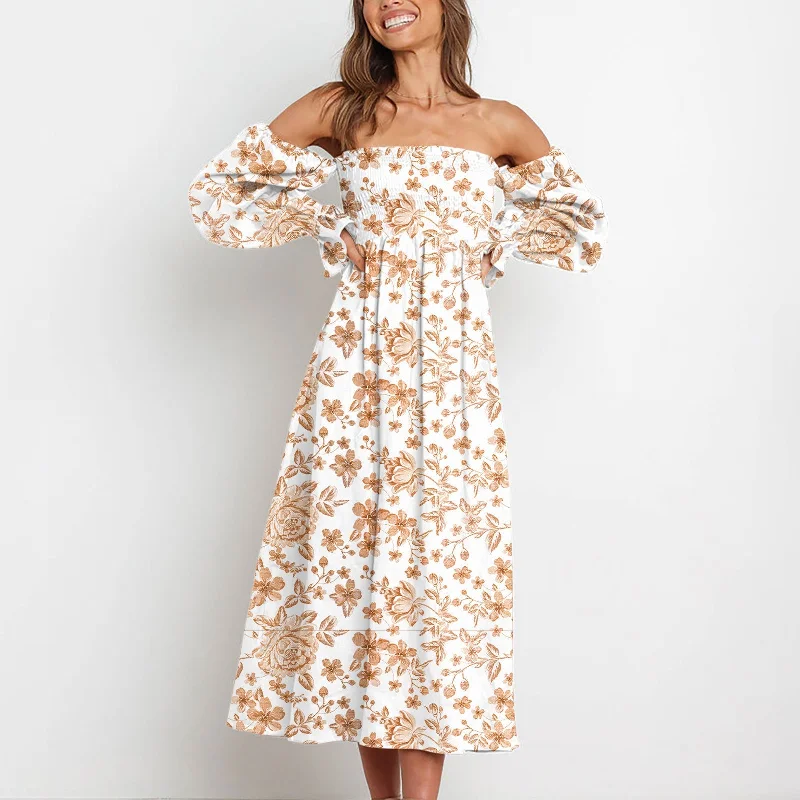 Elegant High Waist Style Elegant High Waist Style Debin Off The Shoulder High Low Maxi Dress - FINAL SALE Elegant High Waist Style Elegant High Waist Style Debin Off The Shoulder High Low Maxi Dress - FINAL SALE