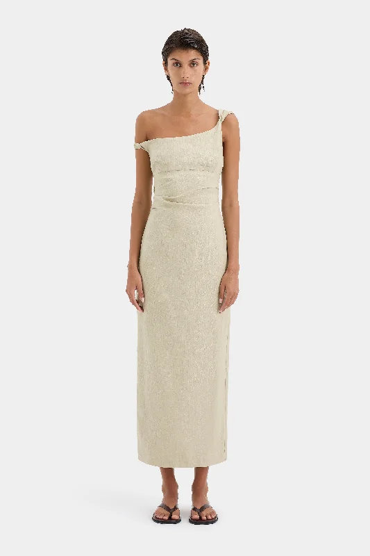 Effortless Vintage Look Effortless Vintage Look Tamara Twist Midi Dress