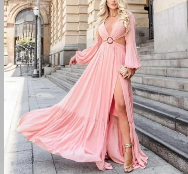 Casual Classic Design Casual Classic Design Veronique Cotton Blend Cutout Maxi Dress - Orchid - FINAL SALE Casual Classic Design Casual Classic Design Veronique Cotton Blend Cutout Maxi Dress - Orchid - FINAL SALE