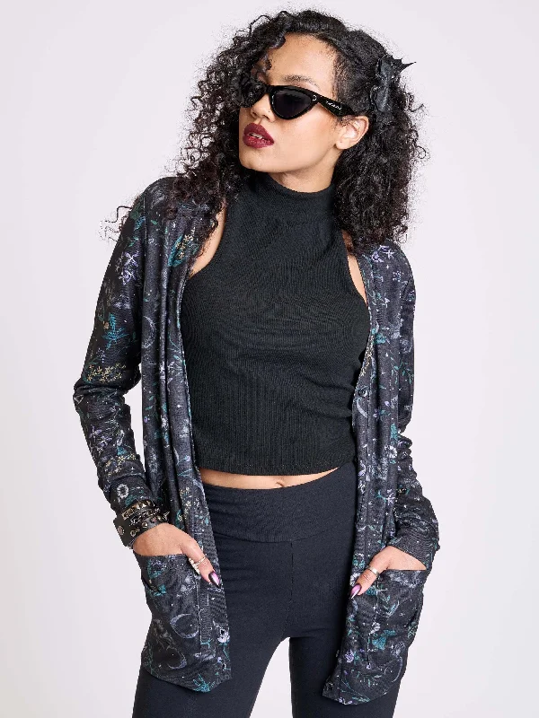 Casual Fit Style Casual Fit Style Bat's Garden Cardigan