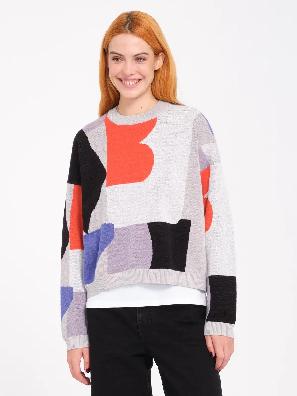 Elegant Long Skirt Style Elegant Long Skirt Style Abstrackom Sweater - Multi