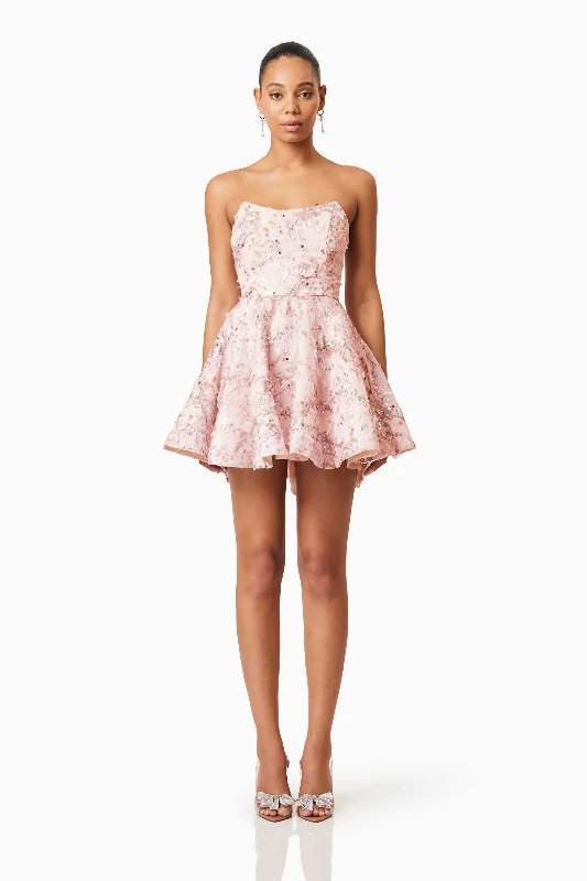 Cozy Wear Cozy Wear Regina Strapless Mini Dress in Pink