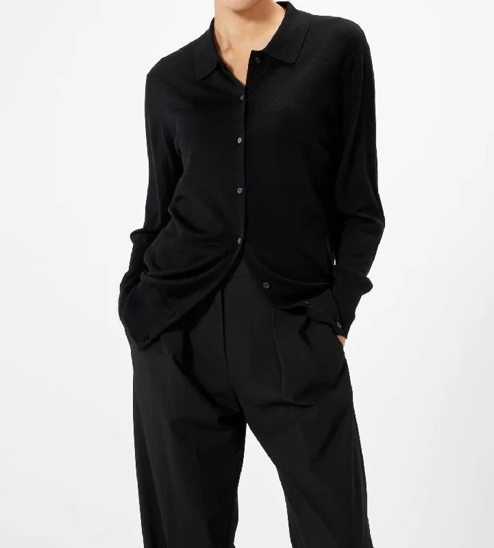 Personalized Graphic Design Personalized Graphic Design Chiara Cardigan In Black
